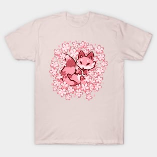 Cherry Blossom Fox T-Shirt